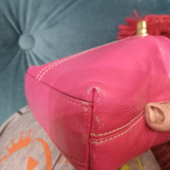 Vintage Coach Pink Hamptons Capacity Wristlet - Picture 3 of 11